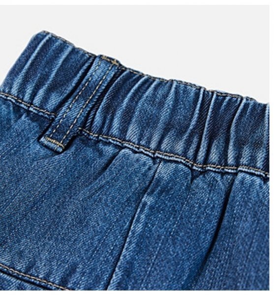 新品YAレディースライゼル涼感薄みスラックスデニムジーンズワイドパンツM