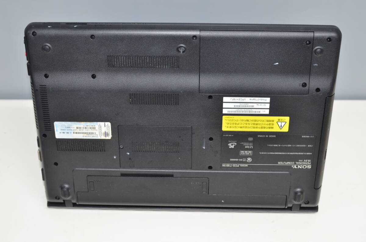 【ジャンク品】ノートPC SONY VPCEH18FJ core i3-2310M メモリ8GB_画像8
