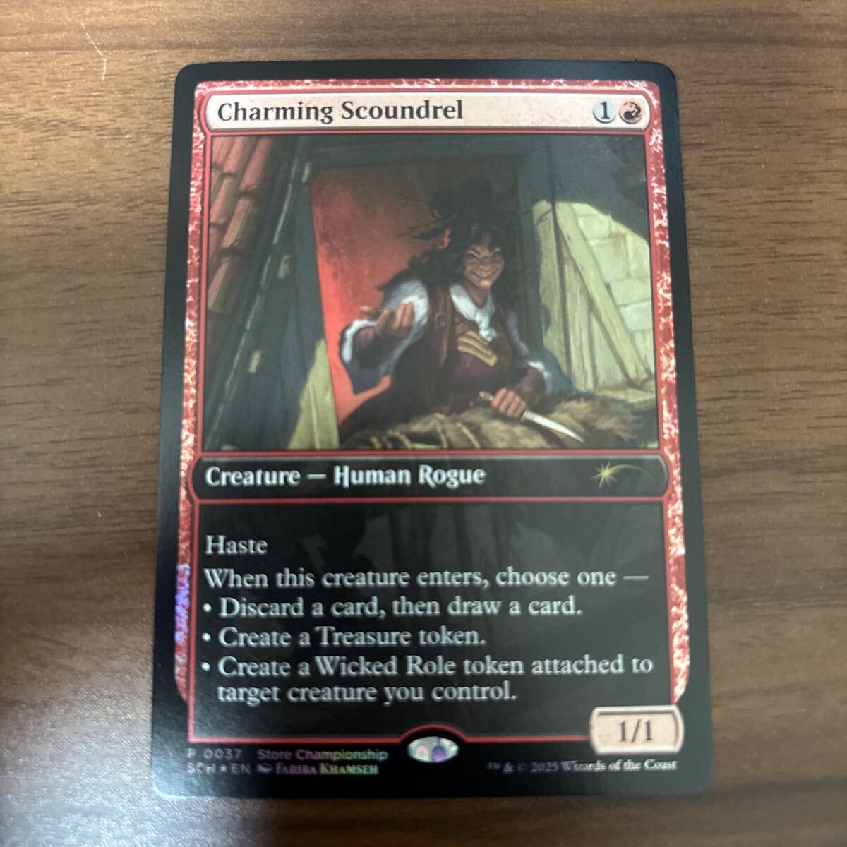 MTG SCH привлекательный плохой ./Charming Scoundrel английский язык Foil Full Art 