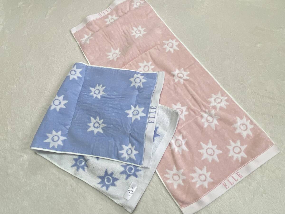 ★新品【ELLE/エル】フェイスタオル２枚（泰道リビング?日本制）★