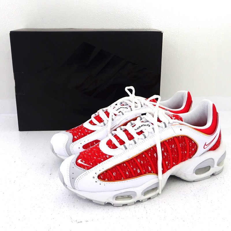 SUPREME × AIR MAX TAILWIND 4 "RED" AT3854-100 (ホワイト/ユニバーシティレッド/ホワイト/ガイザーグレー)