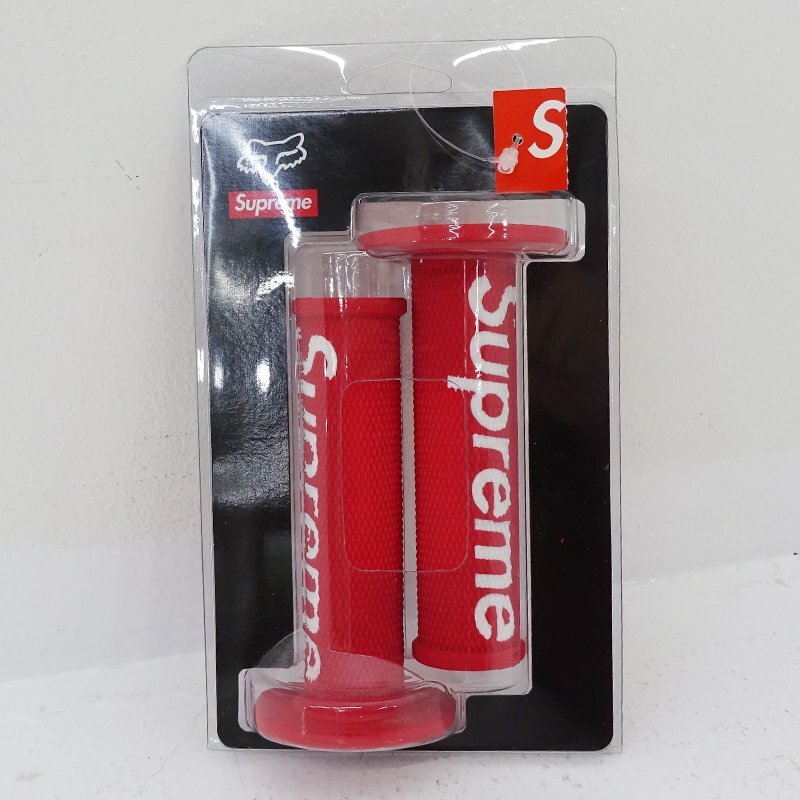 ★未使用★Supreme x Fox Racing Moto Hand Grip red シュプリーム フォックス レーシング モト ハンド グリップ 赤(バイク)★【AP134】