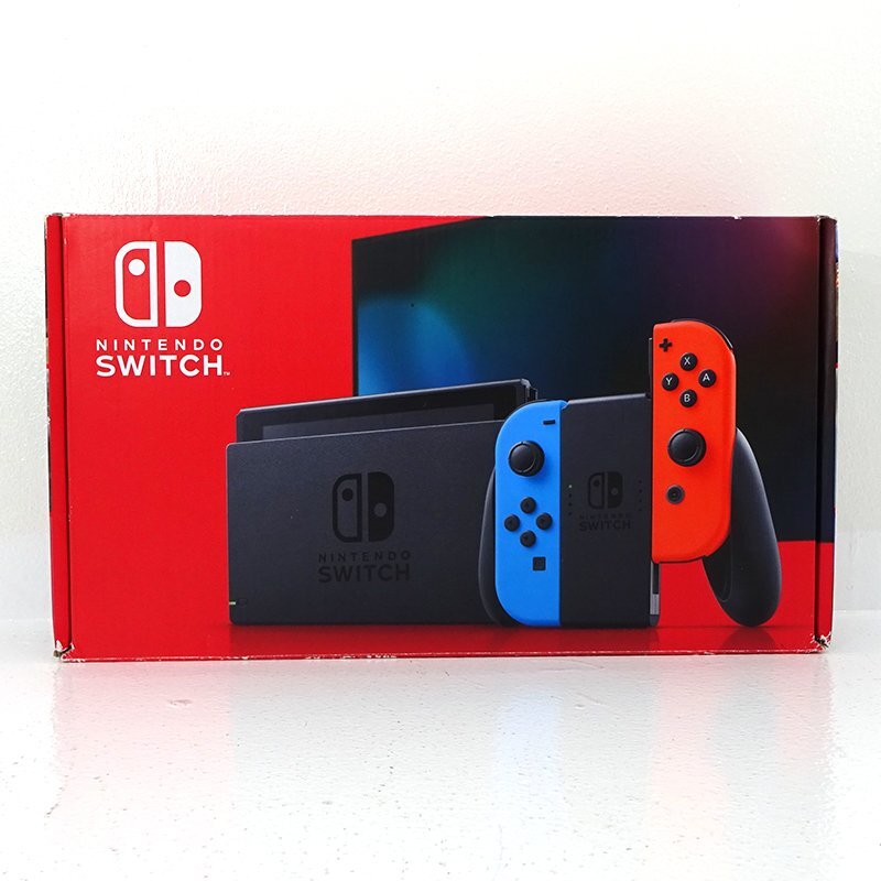 ☆中古☆Nintendo Switch 本体 Joy-Con(L)ネオンブルー/(R