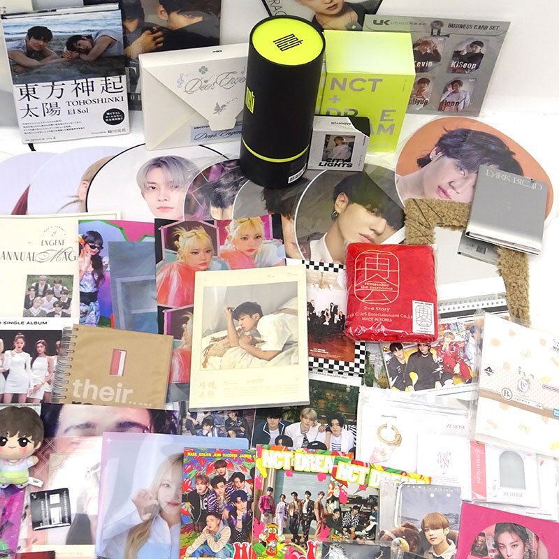 ☆ジャンク☆K-POP アイドル グッズ 大量まとめ売り うちわ ペン