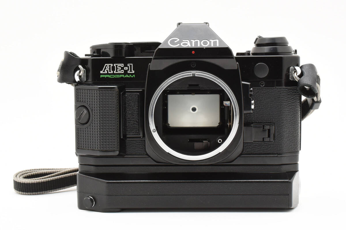 [完動品 美品] キャノン Canon AE-1 Program Black 35mm Power Winder A2 2449169