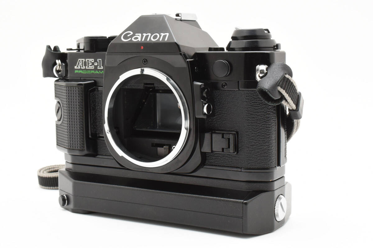 [完動品 美品] キャノン Canon AE-1 Program Black 35mm Power Winder A2 2449169