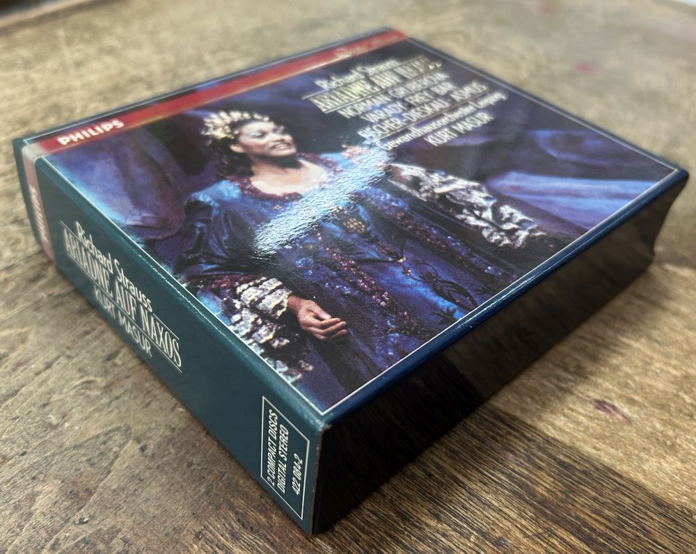 R.シュトラウス：歌劇「ナクソス島のアリアドネ」 クルト?マズア 【中古CD】 2枚組 西ドイツ?プレス ARIADNE AUF NAXOS 32CD-872-3