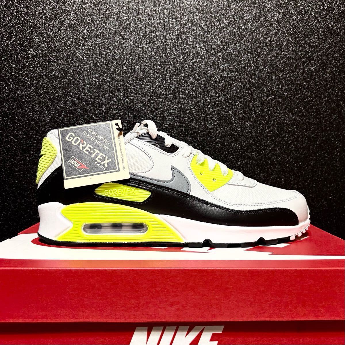 ☆送料込■新品26.5cm■ナイキ エア マックス90 ゴアテックス AIR MAX 90 GORE-TEX サミットホワイト/ボルト【定価.20130円】
