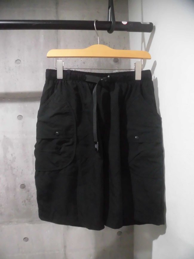 gym master ジムマスター Comfy Nylon ドロップポケットショーツ M/吸汗速干 ストレッチ ナイロン ショートパンツ/黒/G421634/メンズ