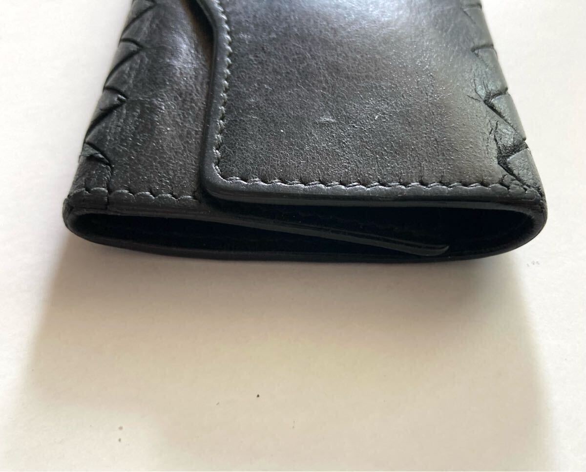 ボッテガヴェネタホック式?。哆Bキーケース　ブラック