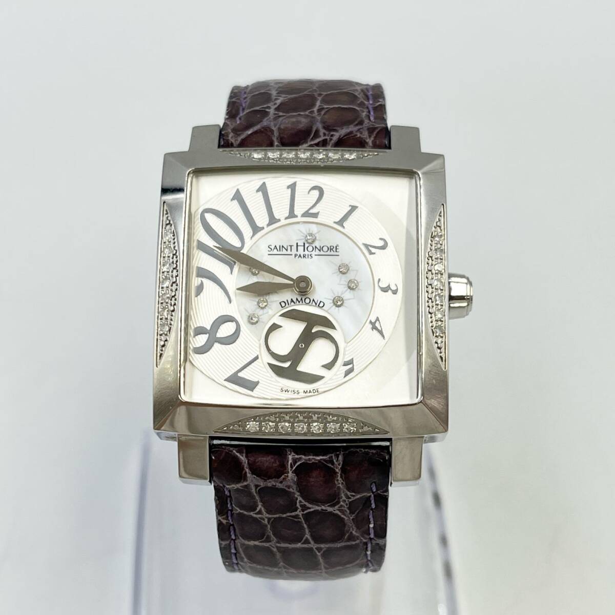 J2228★サントノーレ SAINT HONORE 腕時計 オルセー クウォーツ 不動 ダイヤモンド 862320.1-G06
