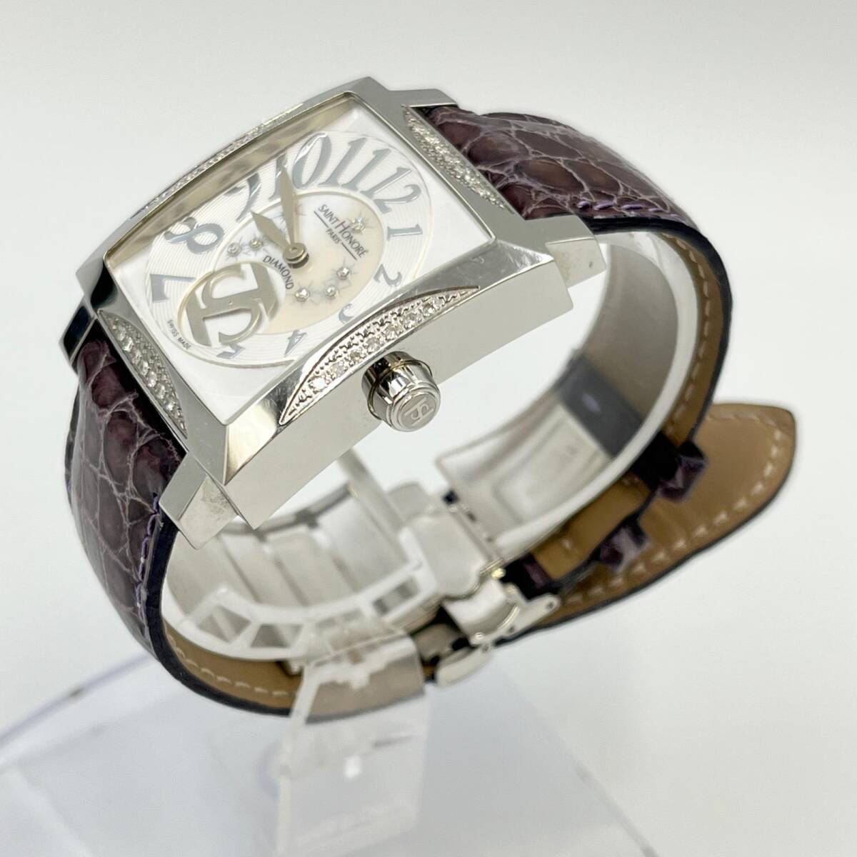 J2228★サントノーレ SAINT HONORE 腕時計 オルセー クウォーツ 不動 ダイヤモンド 862320.1-G06