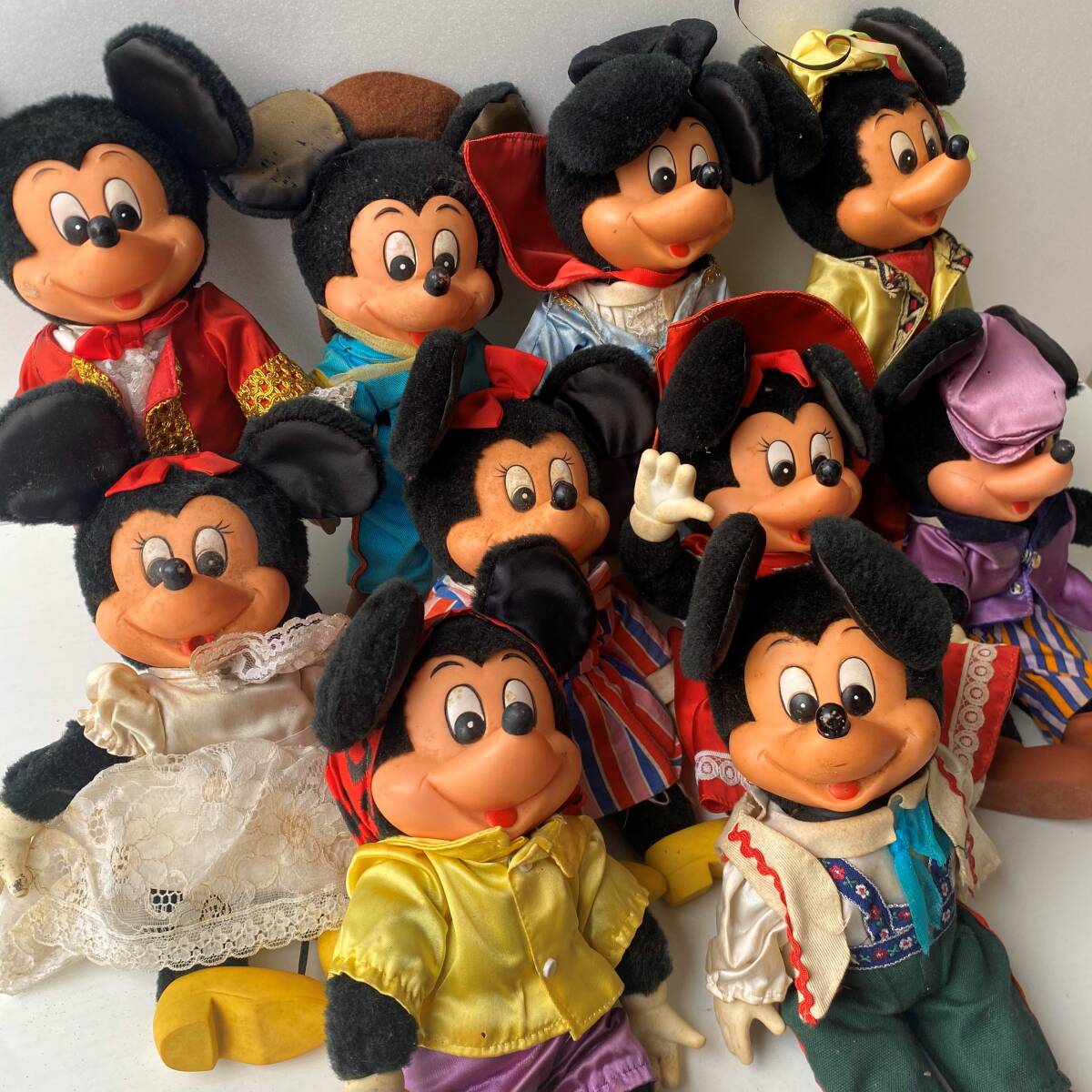 5002 ヤングエポック社制 ミッキー 10體まとめ 昭和 レトロ 現(xiàn)狀品