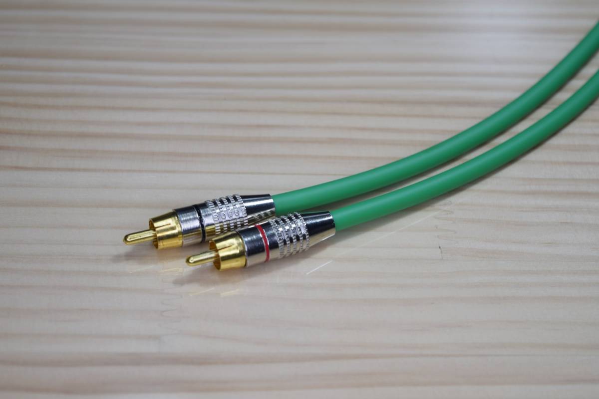 ■■ Canare L-4E6S(GR) ＋RCA Gp_plug（NB01）/0.45m×2本