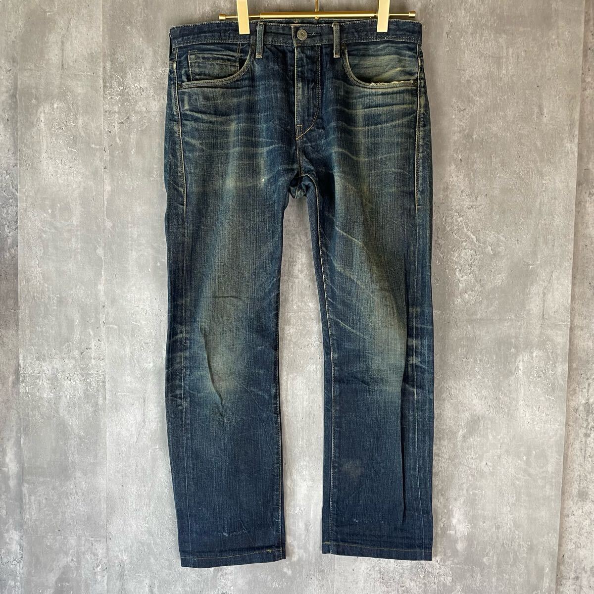 【USA制】Levi's MADE&CRAFTED ストレートデニム W約80 ジーンズ デニムパンツ ジッパーフライ ストレート リーバイス