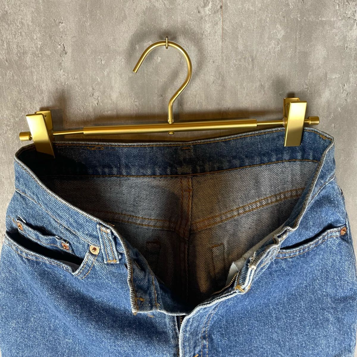 【USA製】Levi's W610ブルーデニム W30 525工場 90's リーバイス ジーンズ アメリカ古着 ジッパーフライ_画像10