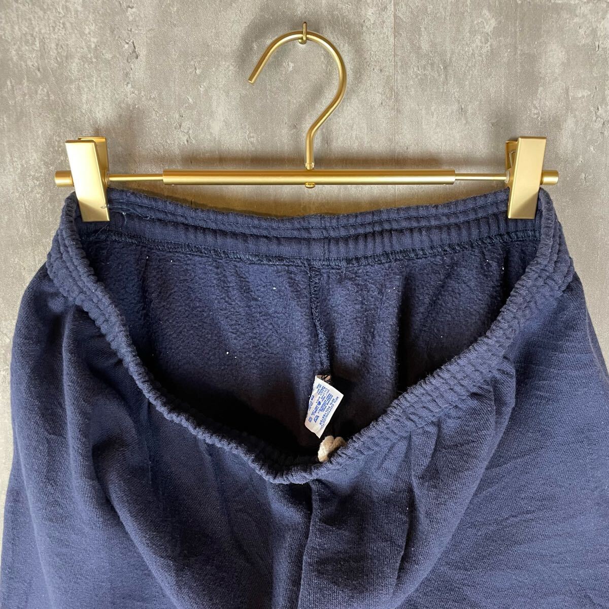 【USA製】JERZEES ジャージーズ スウェットパンツXL ネイビー イージーパンツ ジャージ アメリカ製 80's ビンテージ_画像7