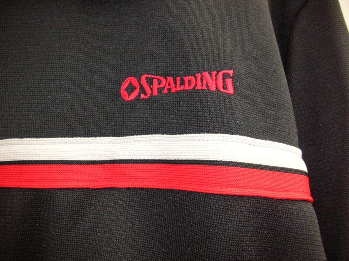 【希少品】★ビンテージ★80年代スポルディング【ジャージ上下セット】ブラック×レッド/ホワイト★SPALDING★Mサイズ★