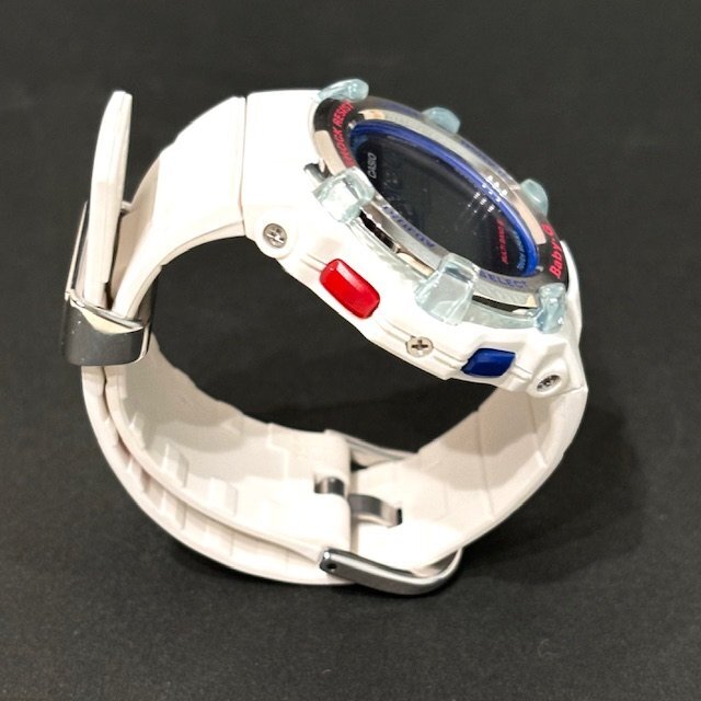 【美品】CASIO カシオ Baby-G BGR-3007K-7JR ホワイト 腕時(shí)計(jì) ウォッチ レディース I?C?E?R?C ソーラー 電波 HMY