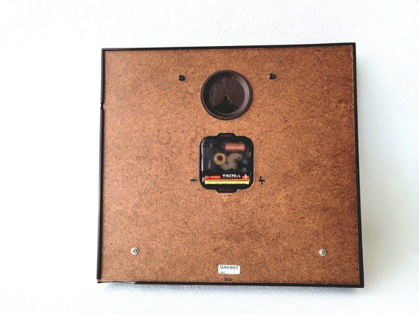 SEIKO セイコー 掛け時計 QA690T 電池式 クォーツ 昭和レトロ アンティーク アナログ 木目調(diào) 角型 校長室 學(xué)校 和室