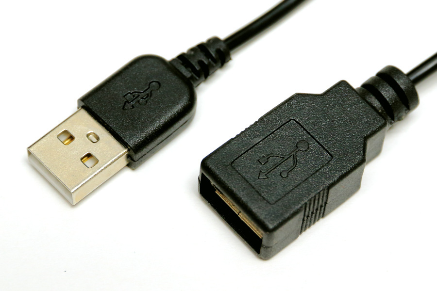 △USB延長ケーブル1m☆送料140円～△黒 USBコード A-Aタイプ1m 細くて柔らか 新品 ケーブルの延長用USBケーブル ＵＳＢ 延長 １ｍ ブラック