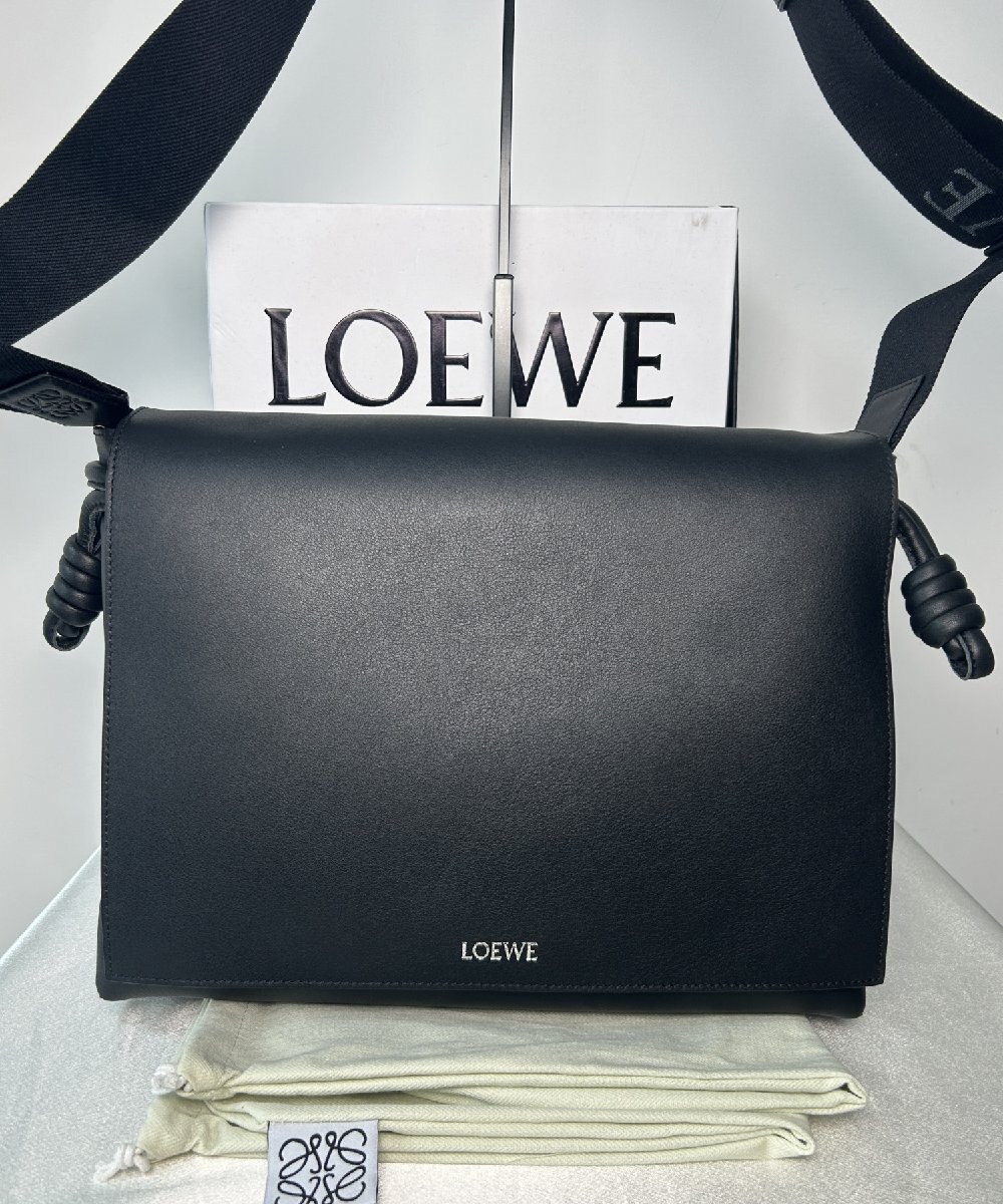 ロエベ 【LOEWE】 Flamenco ショルダーバッグ メッセンジャーバッグ レザー 本革 34cm