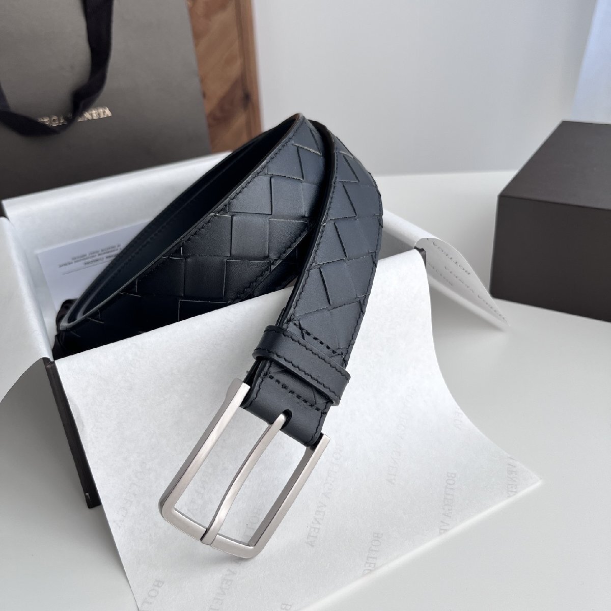 BOTTEGA VENETA ボッテガヴェネタ ベルト本 レザー サイズ100cm EUR90cm