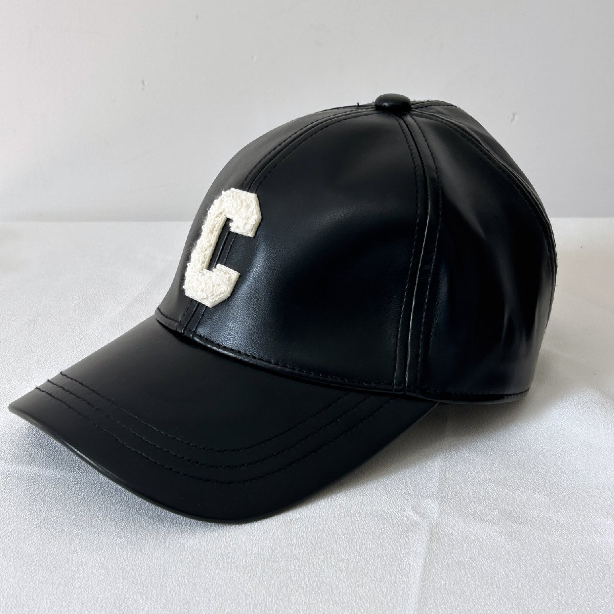 セリーヌ CELINE 野球帽 ハンチング帽 帽 レザー