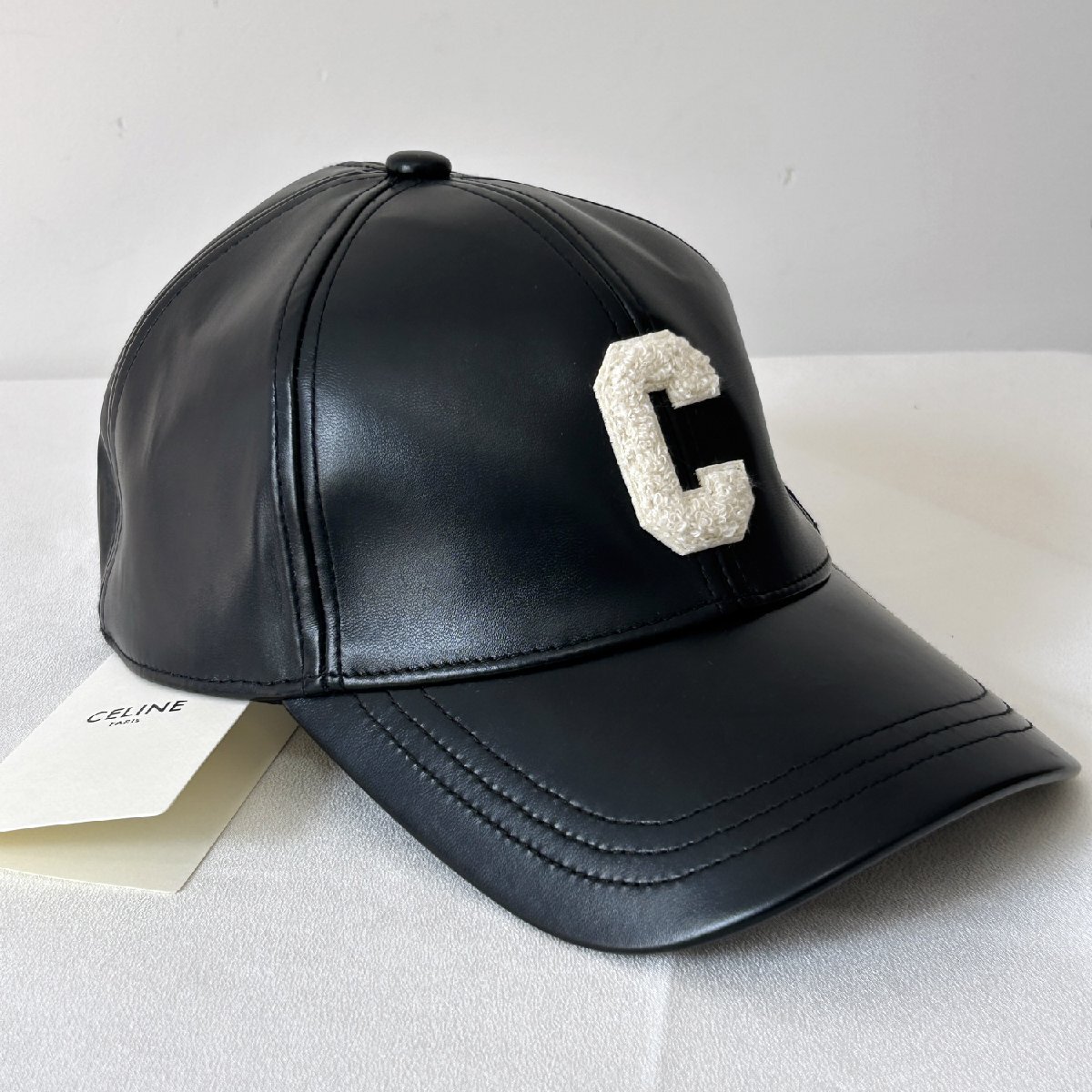 セリーヌ CELINE 野球帽 ハンチング帽 帽 レザー