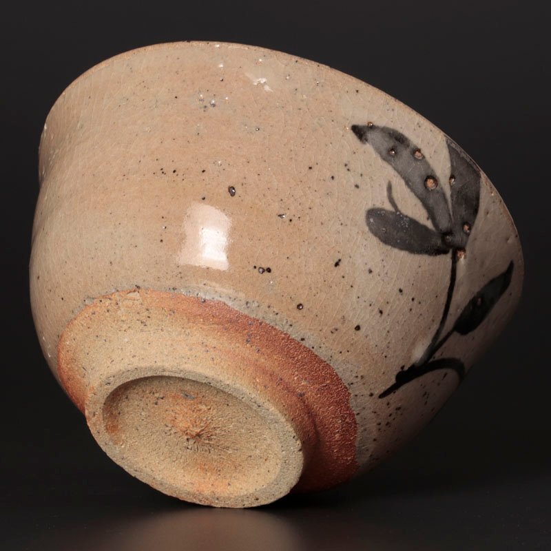 【古美味】十四代中里太郎右衛(wèi)門 絵唐津茶碗 茶道具 保証品 RVa3