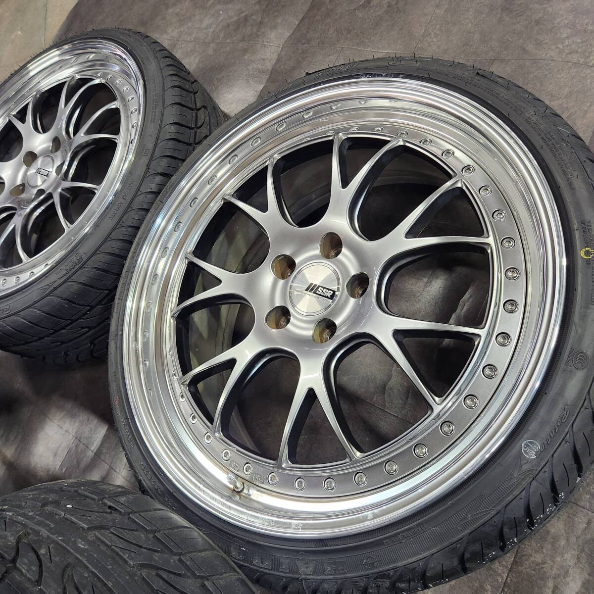 １円～SSR【新品タイヤ】プロフェッサー MS3 深リム/ステップリム ヴェルファイア/クラウン/フーガ/アルファード/エルグランド他PCD114.3車