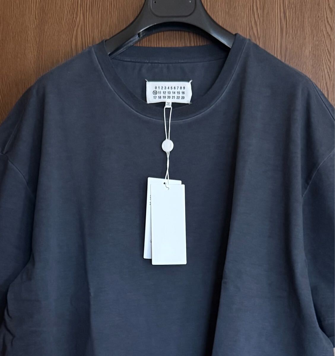 黒50新品 メゾンマルジェラ Memory of Label オーバーサイズ Tシャツ 24SS size 50 L 半袖 カットソー ブラック Maison Margiela 10 メンズ