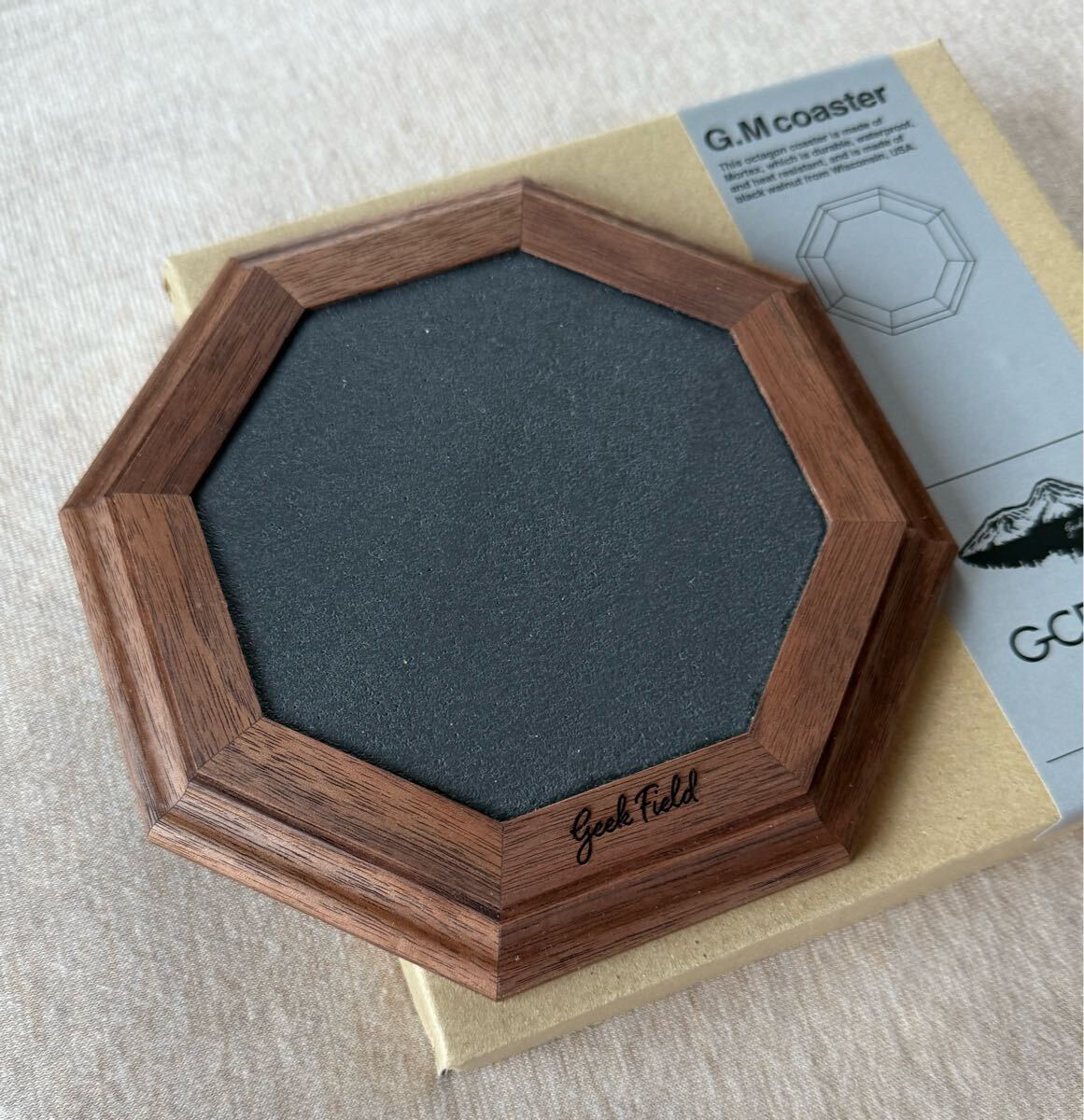 новый товар geek field G.CRAFTMAN грецкий орех Coaster молдинг Tec sG.M coaster фонарь подставка подставка стол одежда из дерева дерево