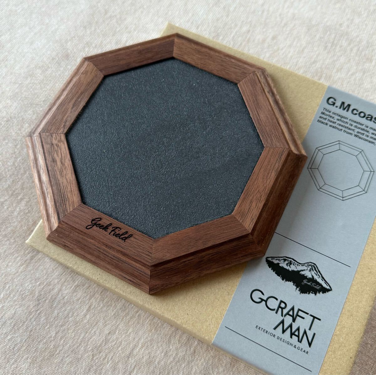 новый товар geek field G.CRAFTMAN грецкий орех Coaster молдинг Tec sG.M coaster фонарь подставка подставка стол одежда из дерева дерево
