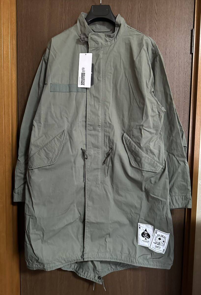 M新品52%off BALLISTICS × CORONA M65 パーカー ブルゾン コート バリスティクス コロナ パーカ ジャケット モッズコート 難燃 セージ_画像1