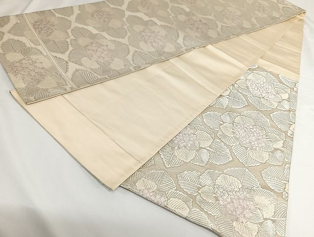  flat мир магазин кимоно * запад . Hattori тканый предмет качественный продукт шесть через рисунок двойной пояс obi Tang тканый сосна способ . цветок документ серебряный нить натуральный шелк замечательная вещь AAAK5135Bdt