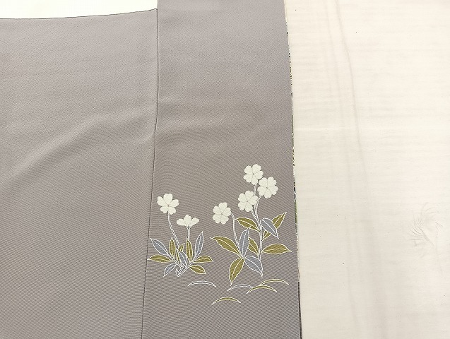  flat мир магазин кимоно # роскошный цвет tomesode .. пейзаж документ .. окраска натуральный шелк замечательная вещь BAAS3795hz