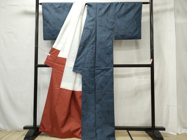  flat мир магазин кимоно # подлинный Ooshima эпонж 9 maru ki грязь окраска ветка цветок документ натуральный шелк замечательная вещь CAAR4504ev
