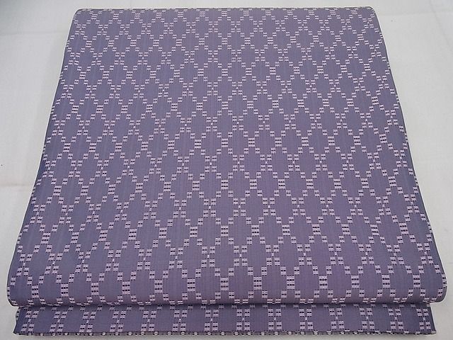 平和屋■阿波藍天然染　小紋　阿波藍無形文化財認定技術保持者　外山良治　臈纈藍染　浅井正文　更紗花唐草文　証紙付　逸品　未使用fb3777 平和屋本店□極上 藍造り国選定無形文化財 藍師・佐藤昭