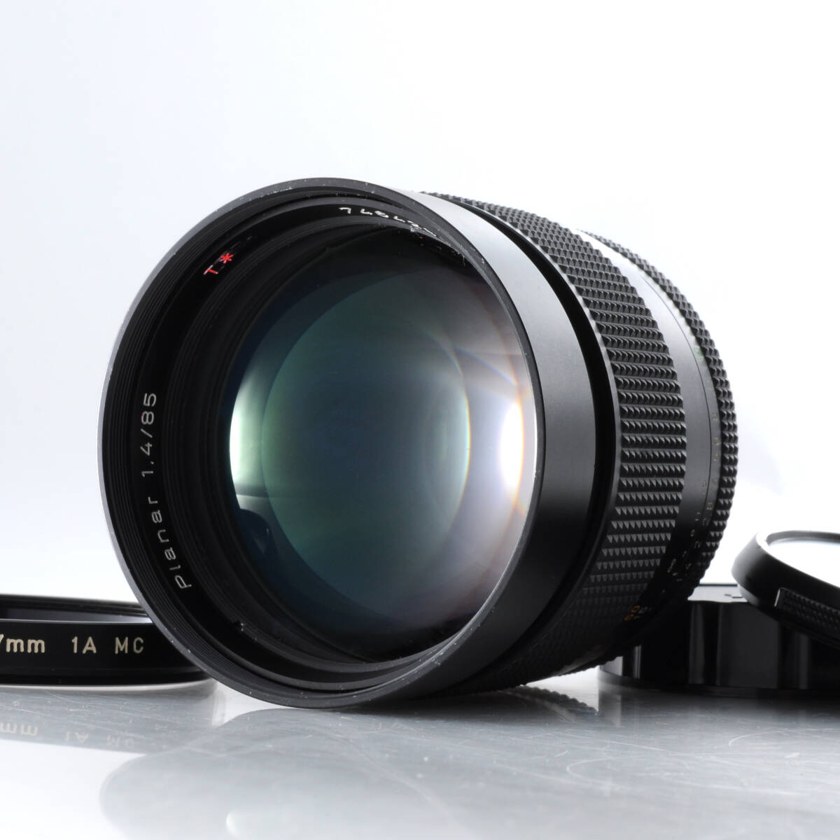 【コンタックス】CONTAX Carl Zeiss Planar 85mm F1.4 MMJ 純正フィルター付き Y/Cマウント #J288B ヤシカ・コンタックス