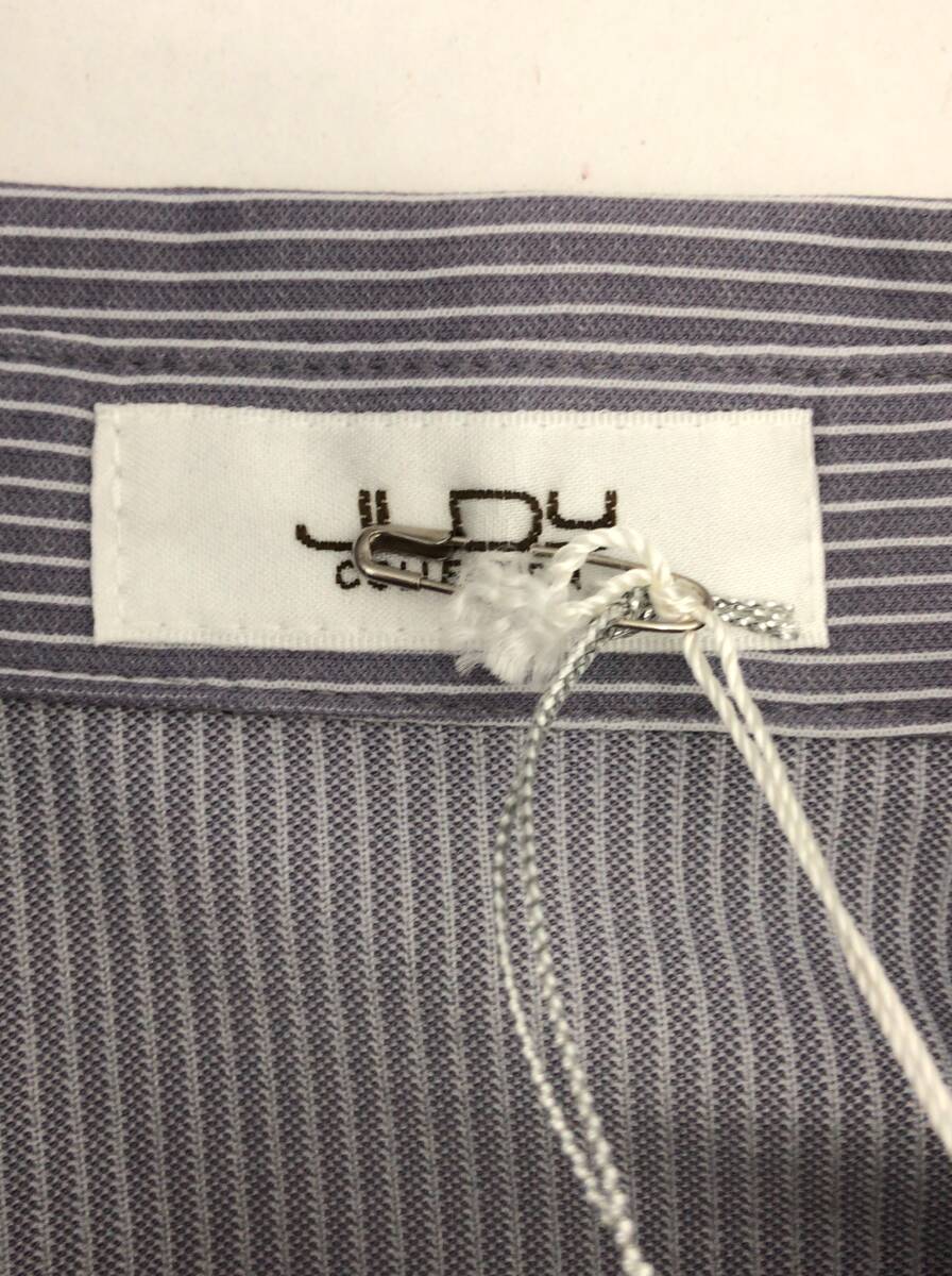 JUDY Collection ジュディコレクション 長袖シャツ ブラウス サイズ38 ストライプ ブルー レディース タグ付き F17_画像4