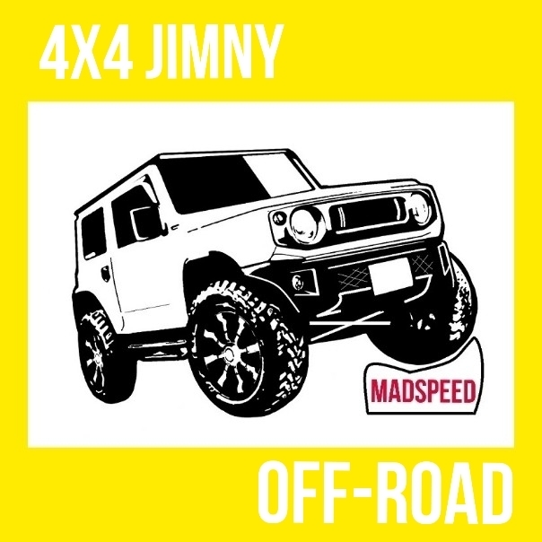 ※処分特価！【MADSPEED】趣味Tシャツ ジムニー ジムニーシエラ JIMNY ver ホワイト 長袖（JB64W JB74W JB23W JB43W JB22W etc） Lサイズ