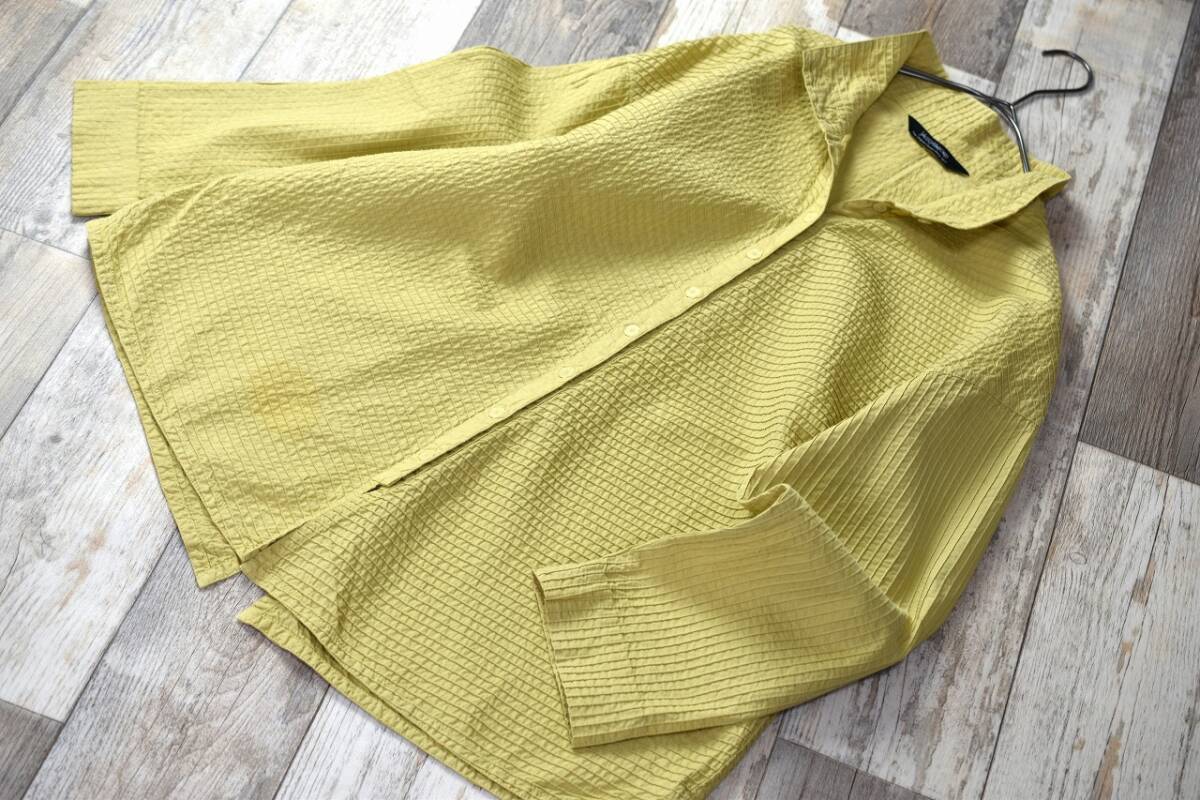 ヤッコマリカルド YACCOMARICARD 近年モデル ピンタック入りオーバーブラウスシャツ サイズ5 チュニック丈