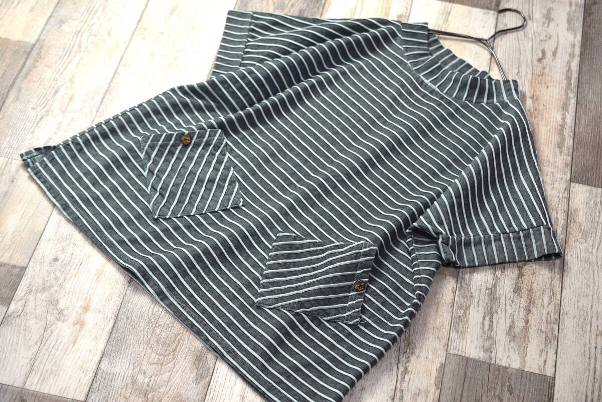 游民 半袖ピンタック入りオーバーカットソー 