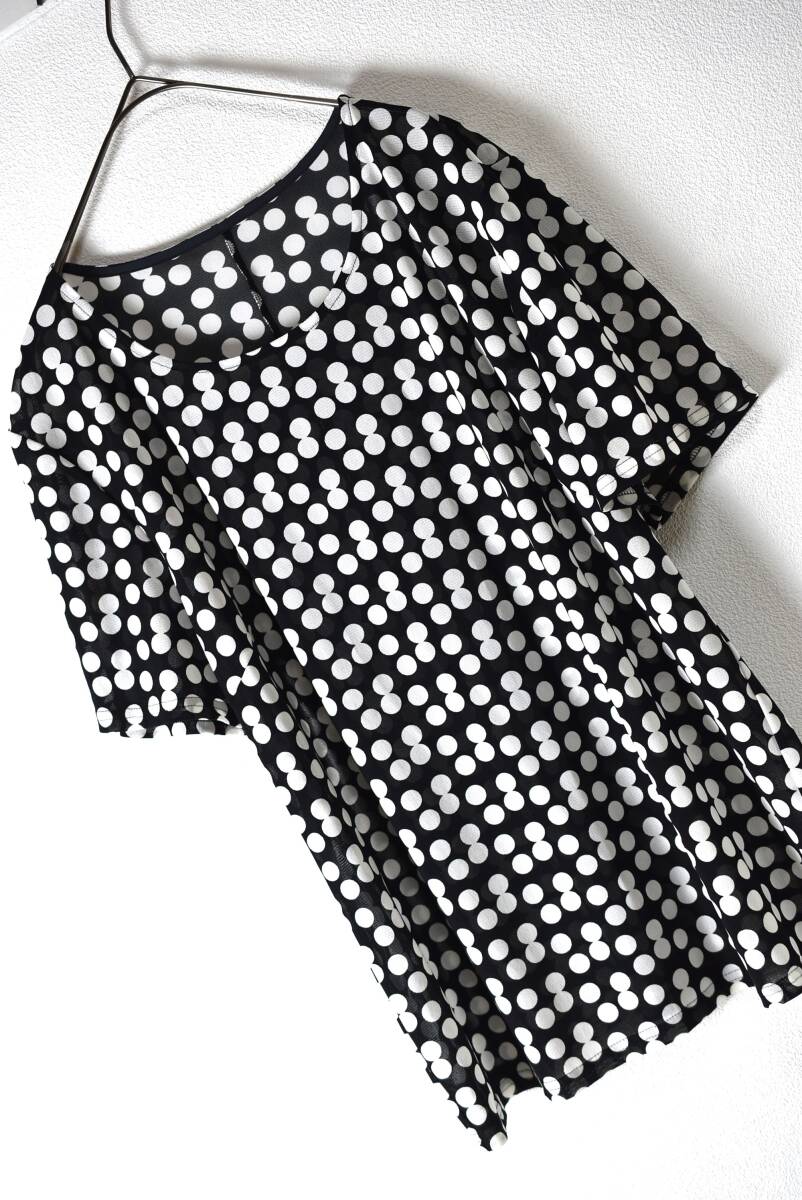 ゲストジョコンダ GUEST JOCONDE ラピーヌ 半袖ドット柄チュールカットソー 大きいサイズ44