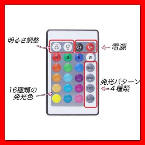 車(chē)內(nèi) LEDライト テープライト イルミネーション 16色 シガーソケット