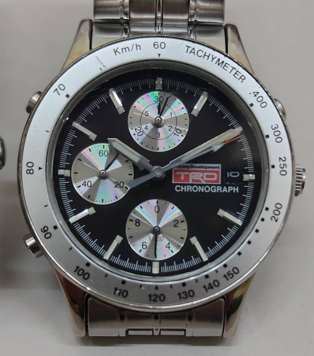 2點(diǎn) まとめ TRD Racing Development 7T62-0CA0 10BAR、5BAR クロノグラフ デイト クオーツ トヨタ レーシング メンズ 腕時(shí)計(jì) 9728