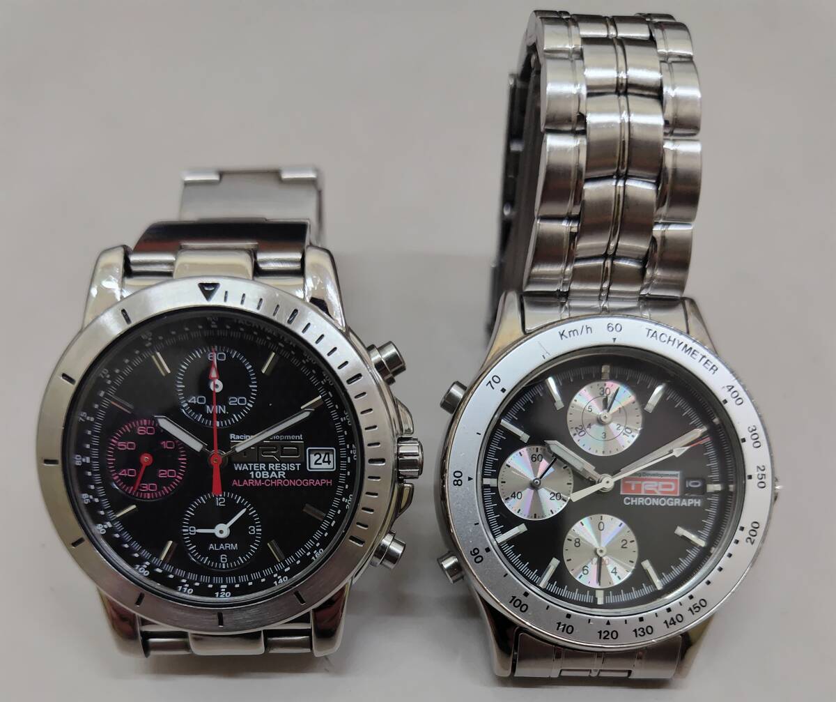 2點(diǎn) まとめ TRD Racing Development 7T62-0CA0 10BAR、5BAR クロノグラフ デイト クオーツ トヨタ レーシング メンズ 腕時(shí)計(jì) 9728