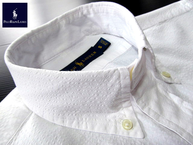 ★500円スタート！ラルフローレン RALPH LAUREN ボタンダウンシャツ 半袖 Mサイズ 希少品 ラルフプレミアム?ホワイト