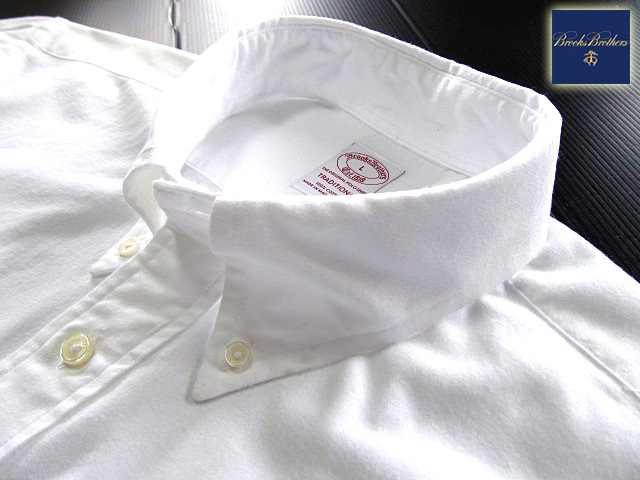 ★500円スタート！ブルックスブラザーズ BROOKS BROTHERS ボタンダウンシャツ 長袖 Lサイズ 希少品 ブルックスプレミアム?ホワイト